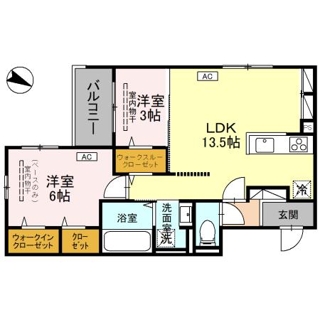 Ｄ－ｒｅｓｉｄｅｎｃｅ西念の間取り