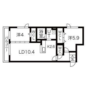 仮称)アルファスクエア菊水2条の間取り