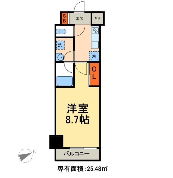 フェルクルールプレスト町屋駅前の間取り