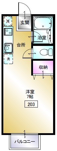 ルネッサAの間取り