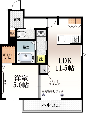 ダリアハイツの間取り