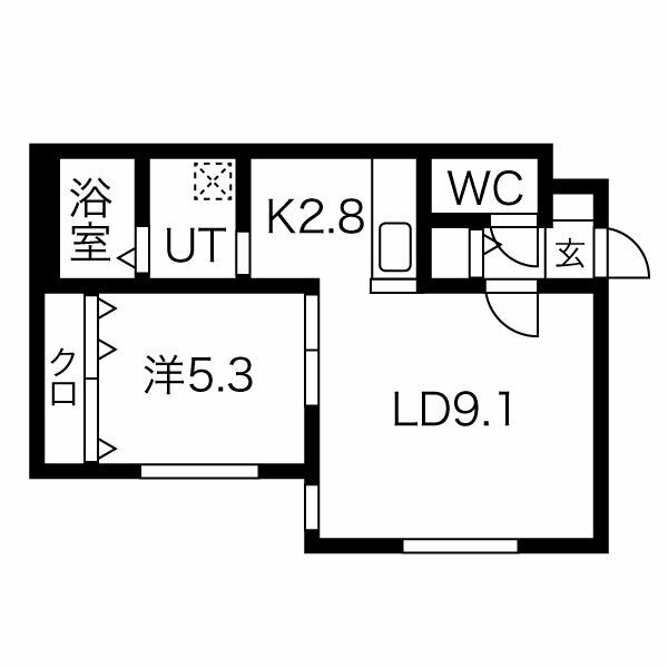 レストシティ琴似の間取り