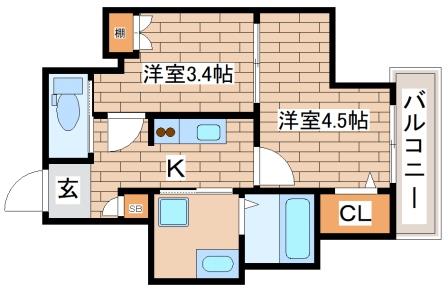 エヌエムスワサントアンの間取り
