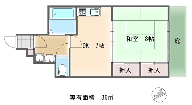 塩尻貸間　（一乗寺里の前町）の間取り