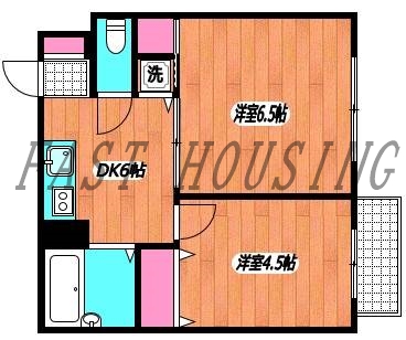 渋谷区西原のマンションの間取り