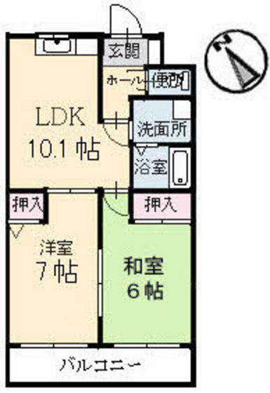 広島市南区金屋町のマンションの間取り