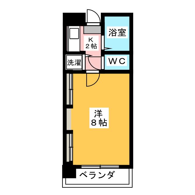 鏡ヶ池ハイツの間取り