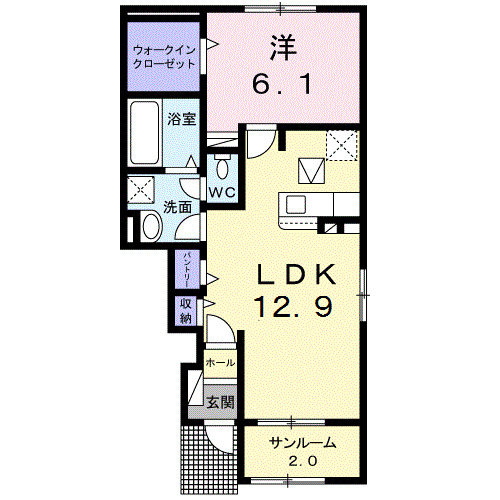 コンフォールＢの間取り