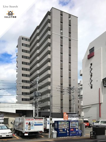 【福岡市中央区西中洲のマンションの建物外観】