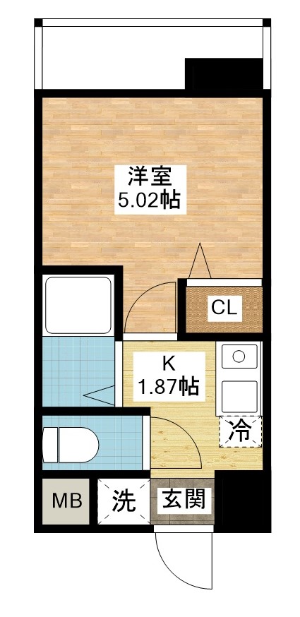 長崎市興善町のマンションの間取り