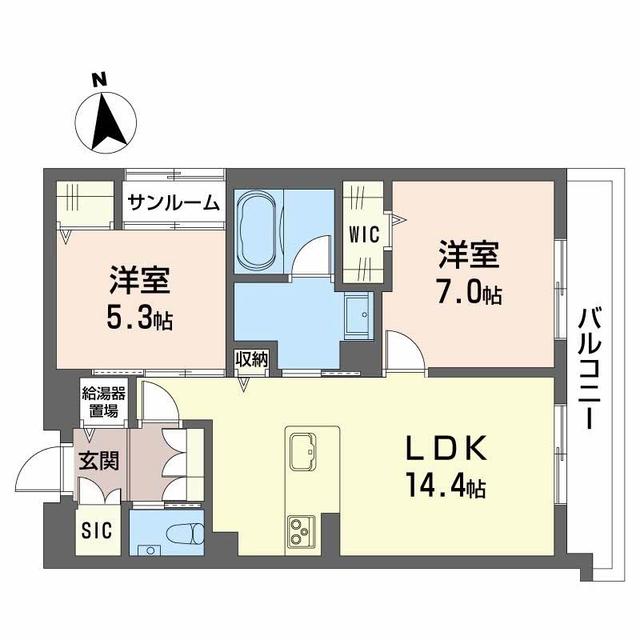 ポルターナIの間取り