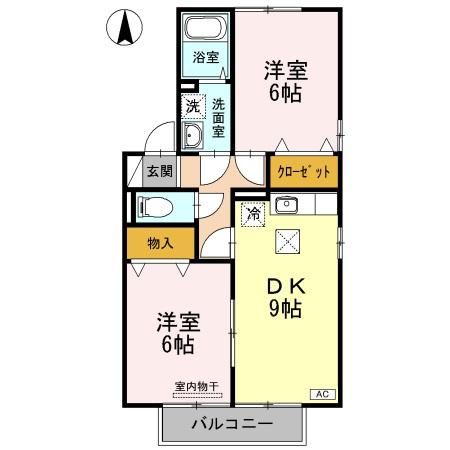 リッツハウス　ＡＳＵＫＡ　A棟の間取り