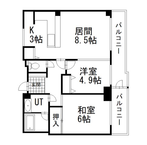 芦野マンションの間取り