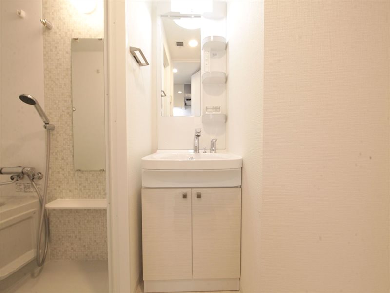 洗面設備　脱衣所　独立洗面台（シャンプードレッサー付）