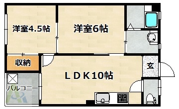 和田宮マンションの間取り写真