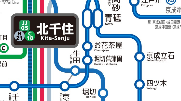 眺望　☆路線図☆