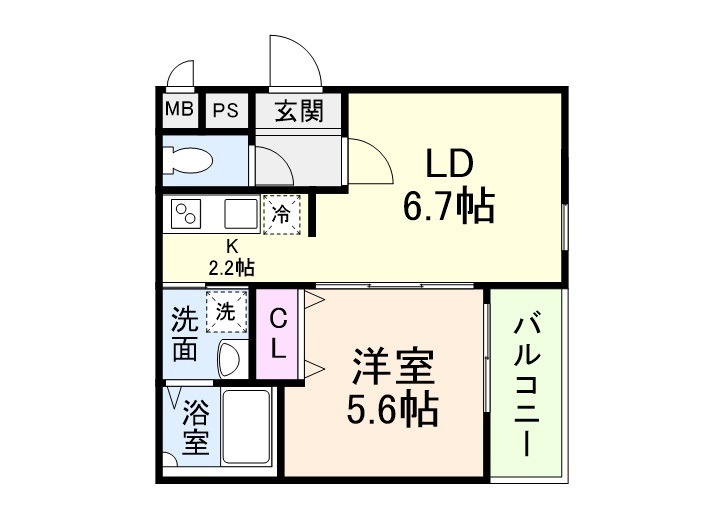 Fujipalaceなでしこ北田辺の間取り写真