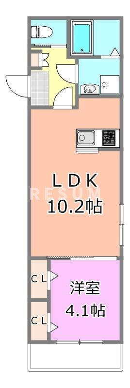 ＪＲ京葉線 蘇我駅 徒歩15分 3階建 築5年の間取り写真