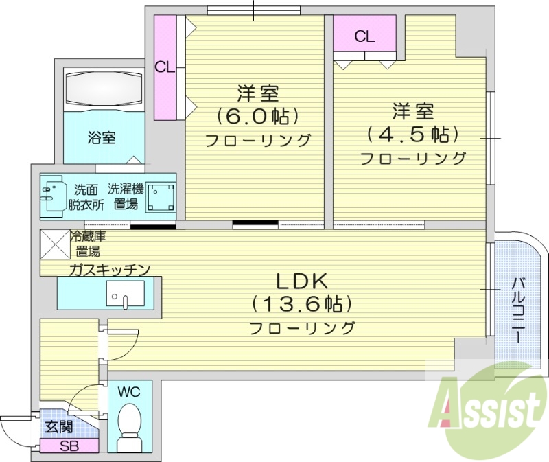 VestLifeKAISEIの間取り写真