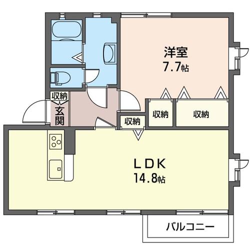 グリーンヒルズ田村Ｄ棟の間取り