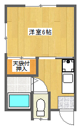 ハイツ長坂Iの間取り