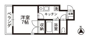 コーポサイクルの間取り