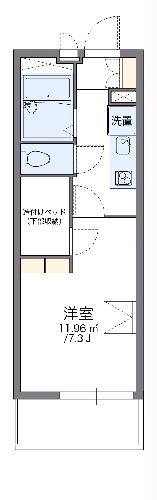 レオパレスセントグレースＢの間取り