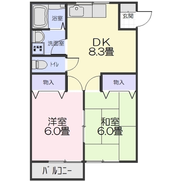 ビューハウス志麻の間取り