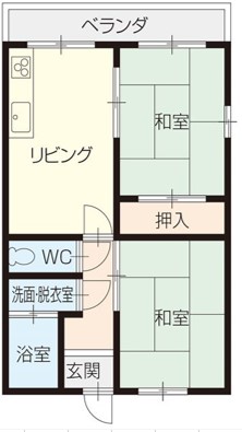 藤井ハイツ　202号室の間取り