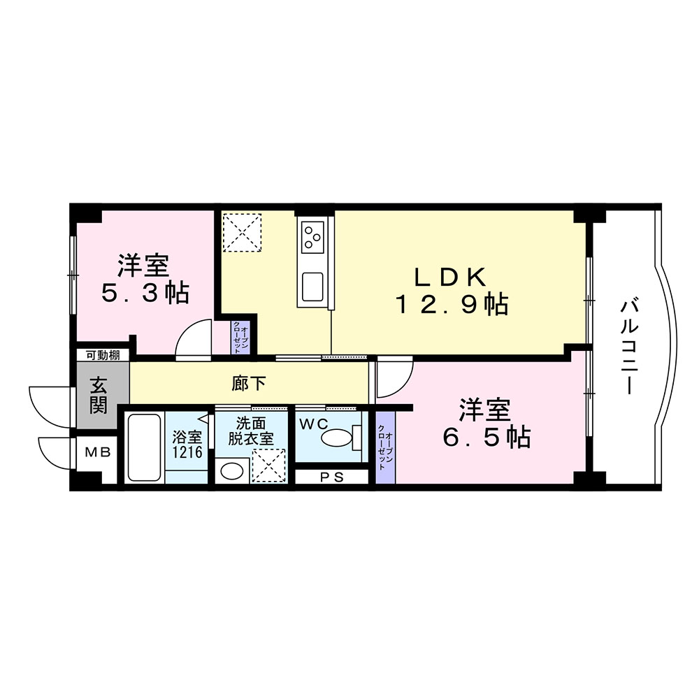 高杉ハイツ丹羽の間取り