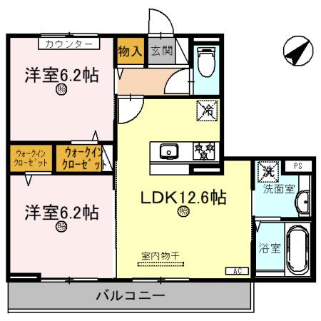 【ラ グリシーヌ青山の間取り】