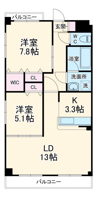 インペリアル南大高の間取り