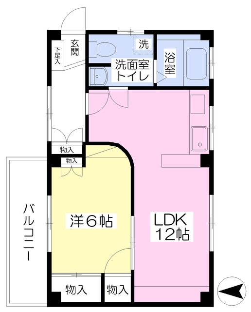 大野マンションの間取り