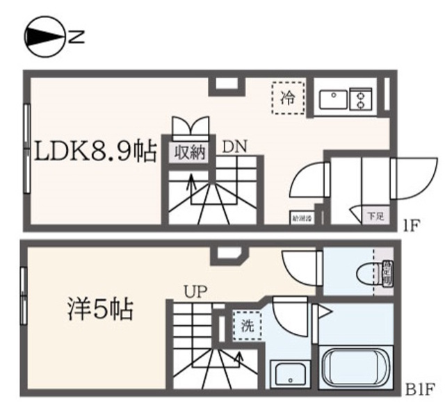 東京都品川区西五反田６（マンション）の賃貸物件の間取り