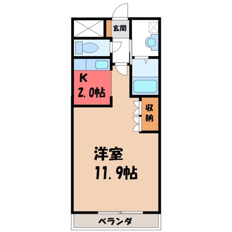 シェルルあずまの間取り