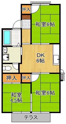 グランディール行橋　Ｃ棟の間取り