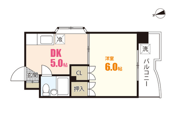 広島市安佐南区祇園のマンションの間取り