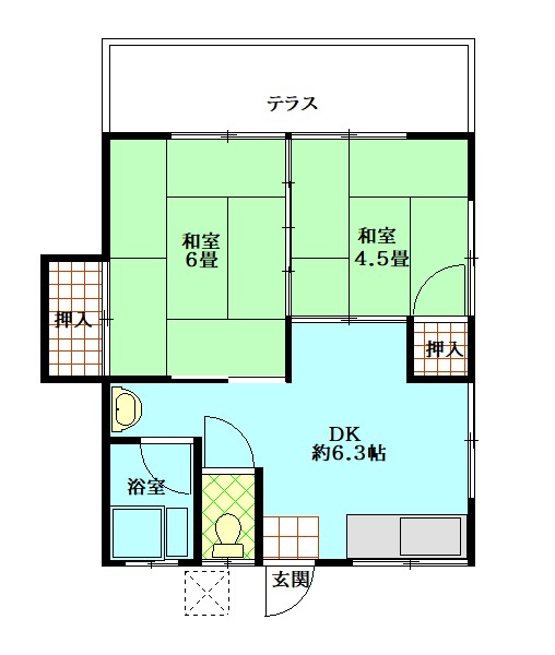 清風荘の間取り