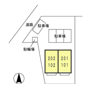 【コンフォートヴィラ野中の駐車場】