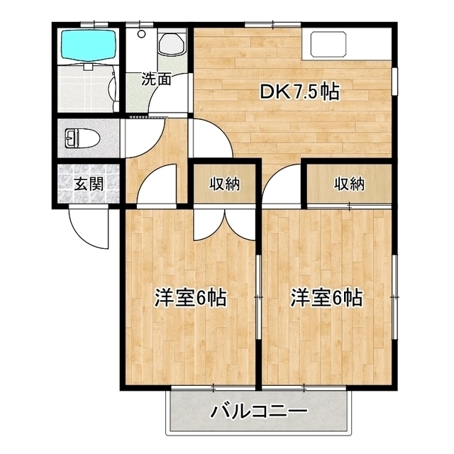 メゾン一刻・１Ｂ_間取り_0