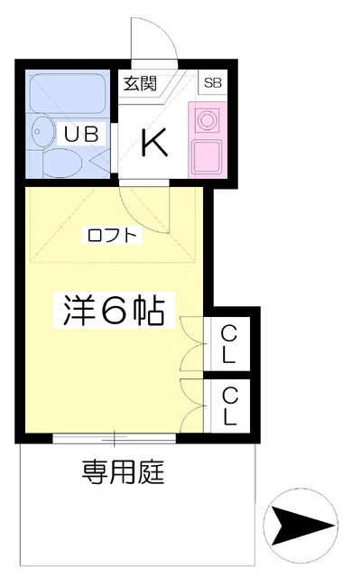 ラポール雄郡の間取り