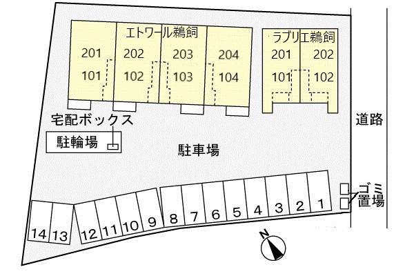 【府中市鵜飼町のアパートのその他共有部分】