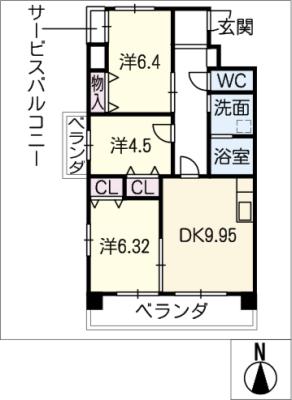 黄金マンションの間取り