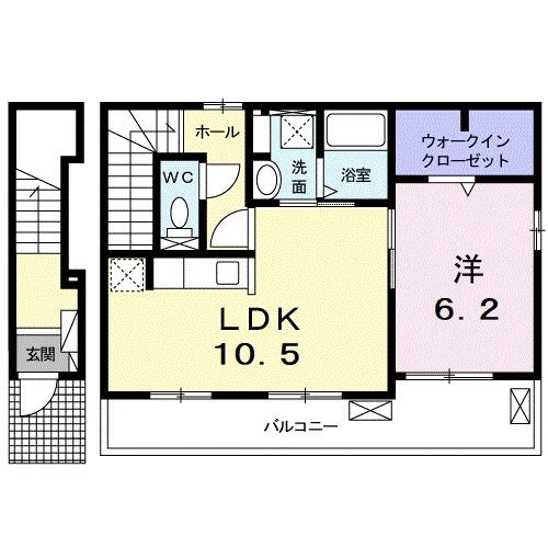 可児郡御嵩町中のアパートの間取り