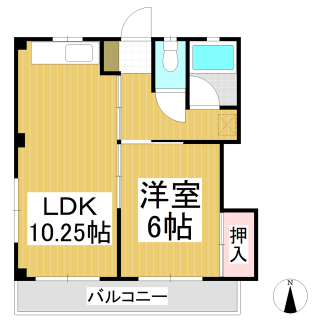 コーポみやの間取り