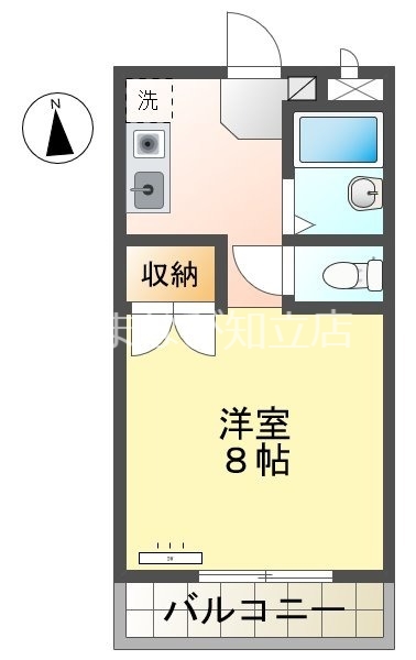 みよし市福谷町のマンションの間取り