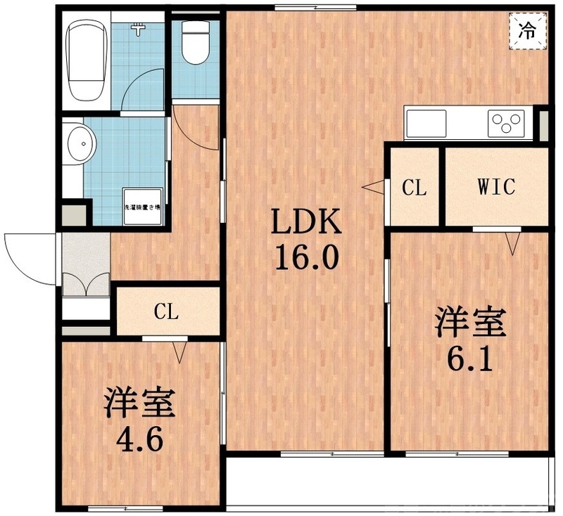 Clashist千躰の間取り