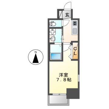 エステムコート名古屋今池アーバンゲートの間取り