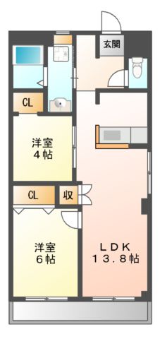 ニシムラハイツの間取り