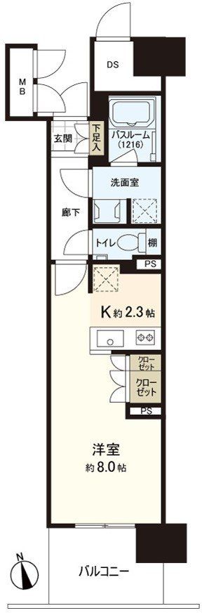 ソシオ大手町ＴーＳＱＵＡＲＥの間取り